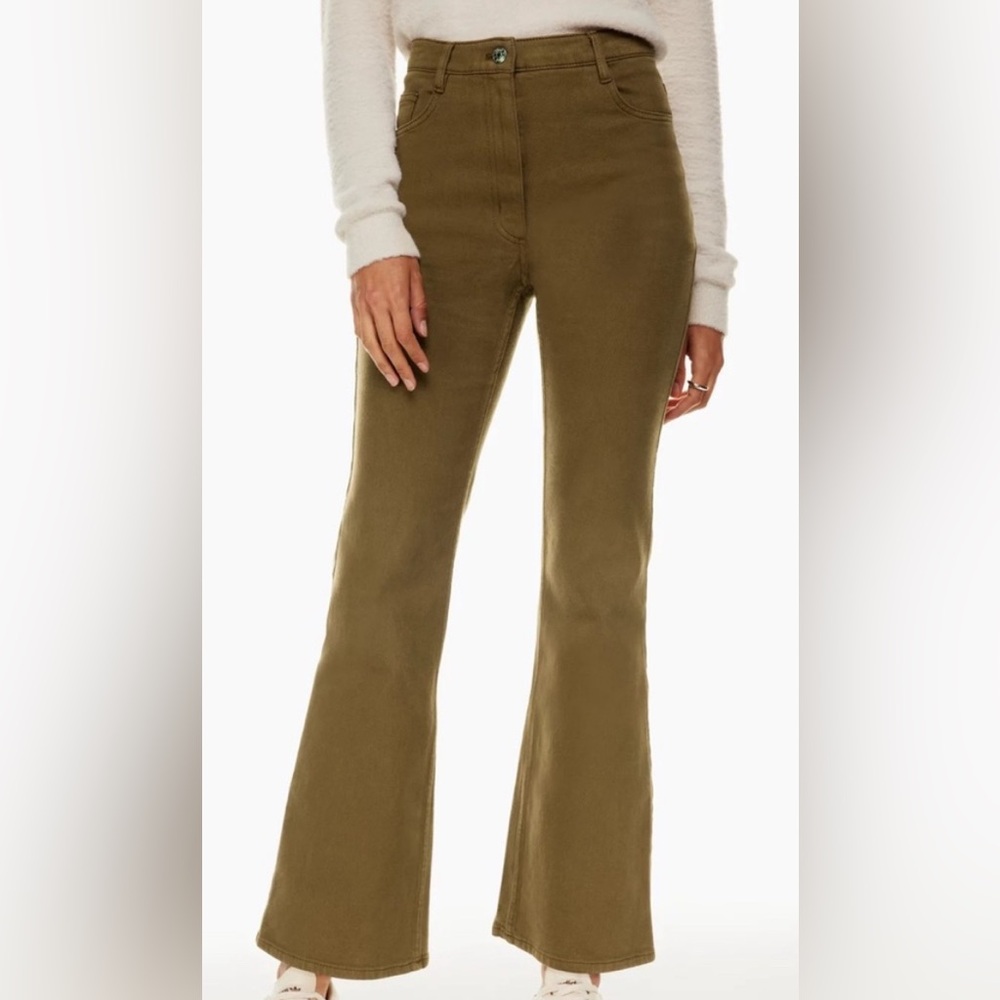 Wilfred Free Two Step Flare Jeans Brown